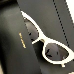 Saint Laurent White Cat eyes sunglasses